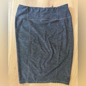 Prana Gray Pencil Skirt Knee-length S